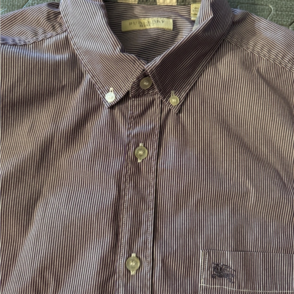Burberry Black Casual Button Down Shirt